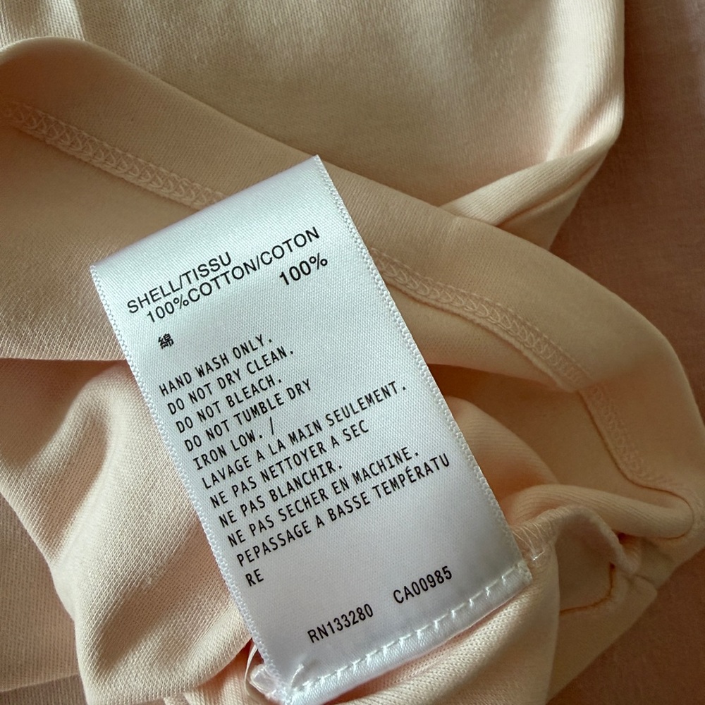 Dior Pale Pink Logo Tee - Picture 5 of 6